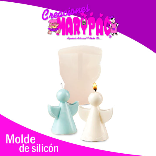 Molde de Silicón Velas Ángel 3D Bautizo Navidad Angelito