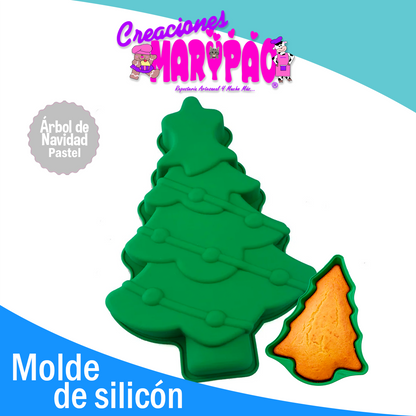 Molde De Silicón Pasteles Árbol de Navidad