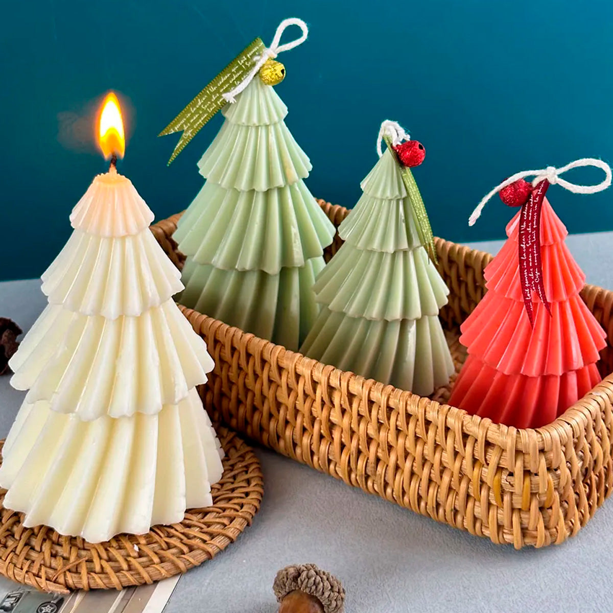 Molde De Silicón Para Velas Árbol de Navidad – Creaciones Marypao