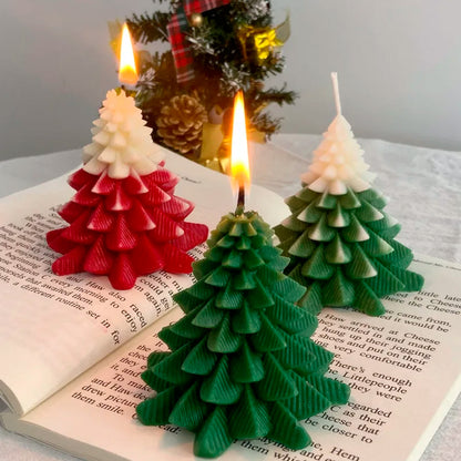 Molde De Silicón Para Velas Árbol de Navidad