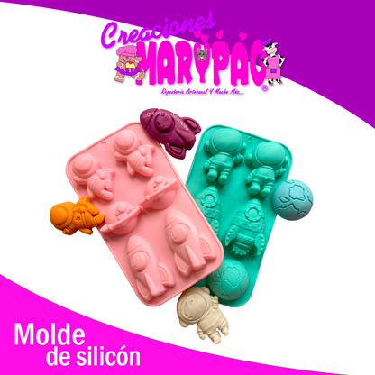 🪐 Pack de Moldes de Silicón – Astronautas y Naves Espaciales 🚀