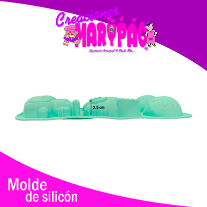 🪐 Pack de Moldes de Silicón – Astronautas, Cohete y Mundo 🚀🌎
