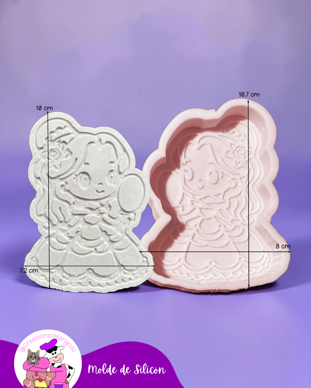 Moldes de Silicón Bella Y Bestia - 2 Modelos Disponibles🌹