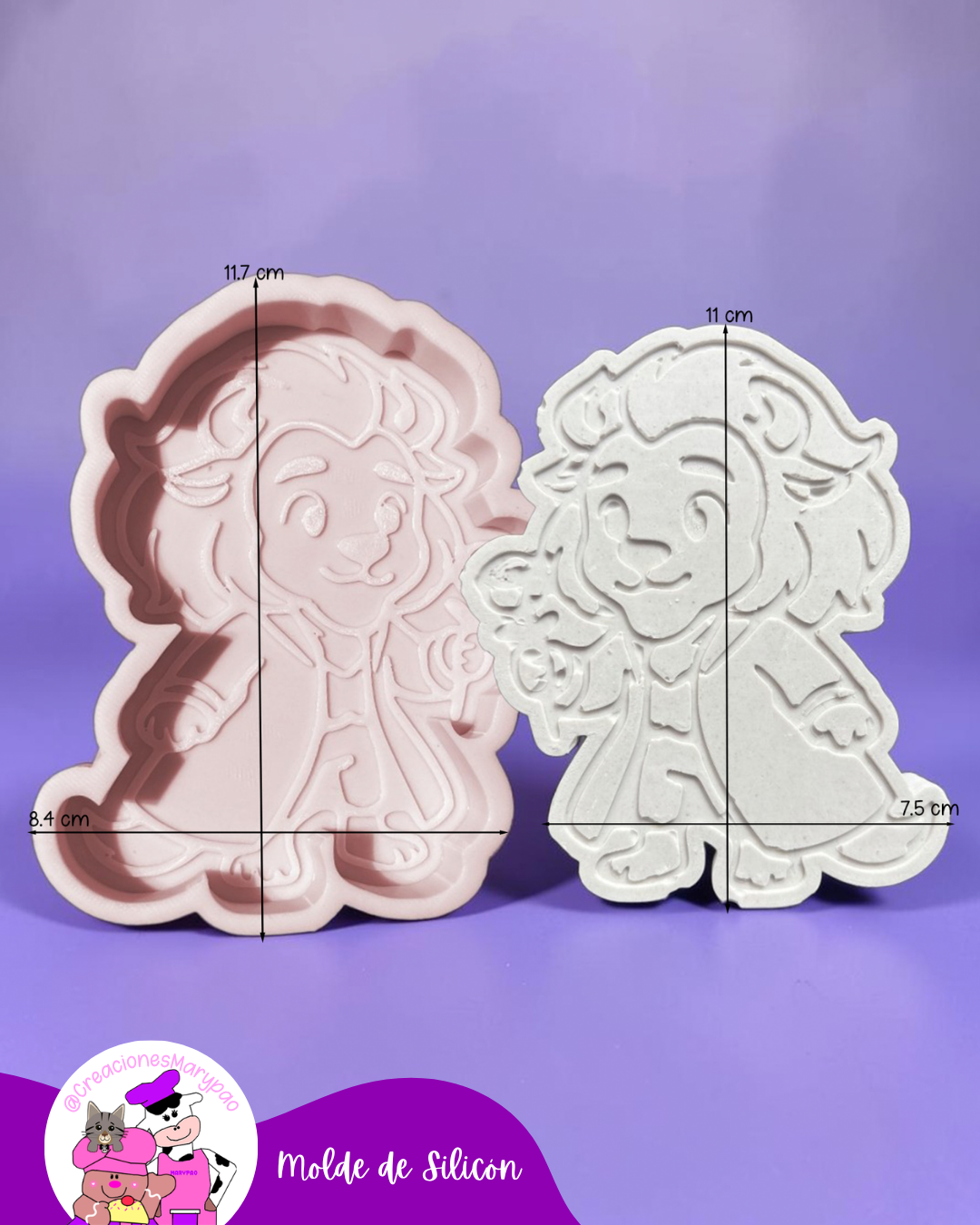 Moldes de Silicón Bella Y Bestia - 2 Modelos Disponibles🌹
