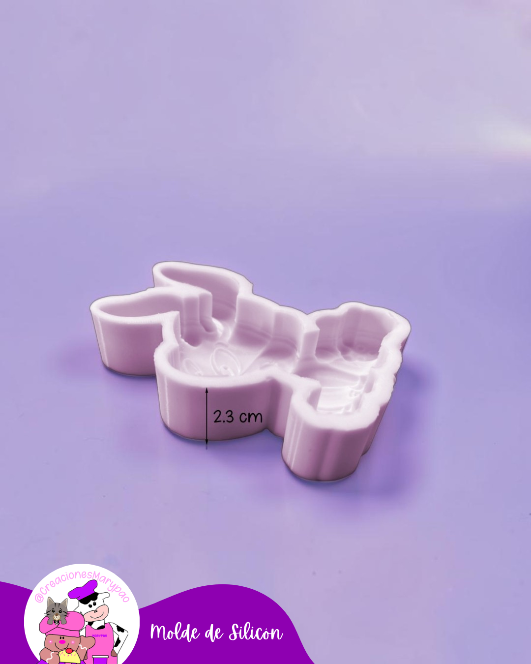 Moldes de Silicón Conejitos Bebés