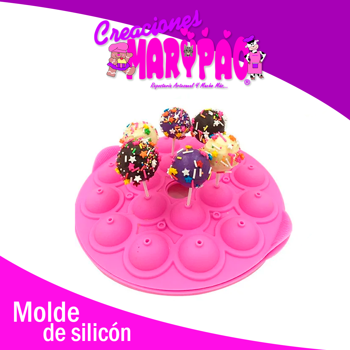 Molde de silicon Cake Pop