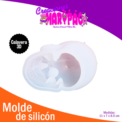 Molde De Silicón Calavera Velas Día de Muertos