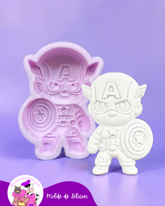 Moldes de Silicón Superhéroe Capitán💥