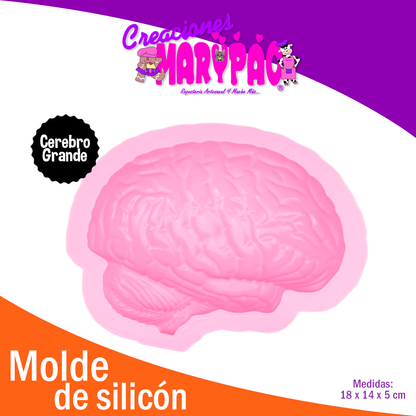 Molde De Silicón Cerebro Grande Halloween