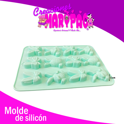 Molde Silicón Pascua Huevitos Orejas Conejo Chocolates