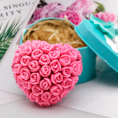 MoldeS Silicón Corazón Con Rosas Pack 2 Unidades Súper Precio
