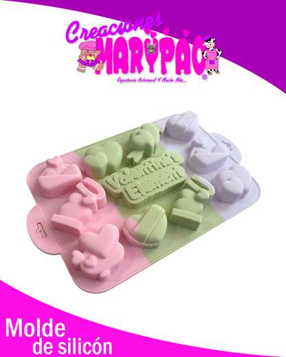 💕Moldes de Silicón Corazones - Love Multiusos