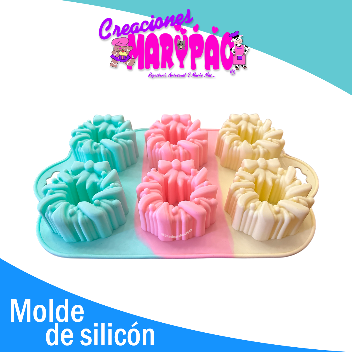 🎄 Molde de Silicón Coronas Navideñas – Multiusos