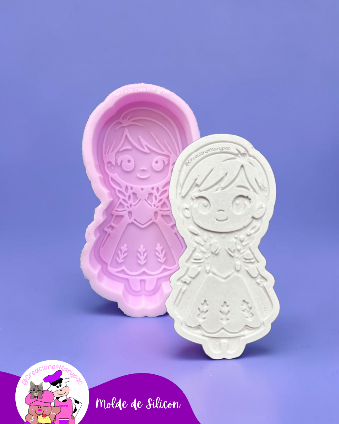❄️✨Moldes de Silicón Princesas Hermanas✨