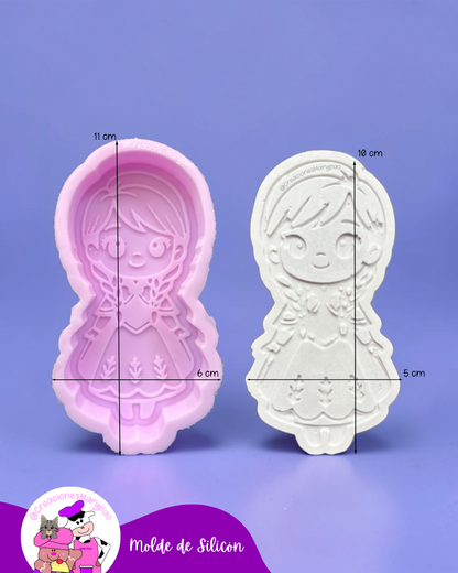❄️✨Moldes de Silicón Princesas Hermanas✨