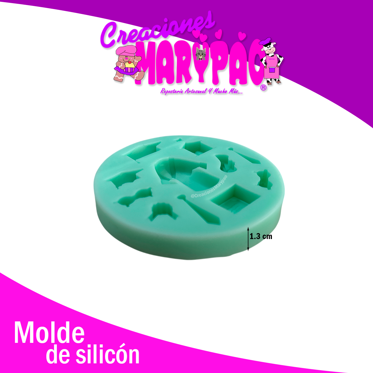 🎓✨ Molde de Silicón Mini Graduación – Set de 2 Piezas ✨🎓