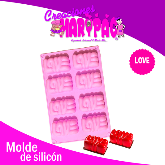 Molde De Silicón LOVE Febrero