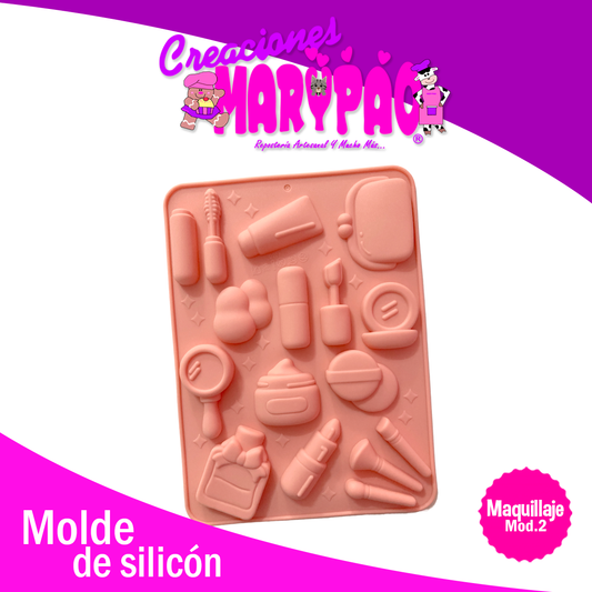 Molde De Silicón Maquillaje Mujer