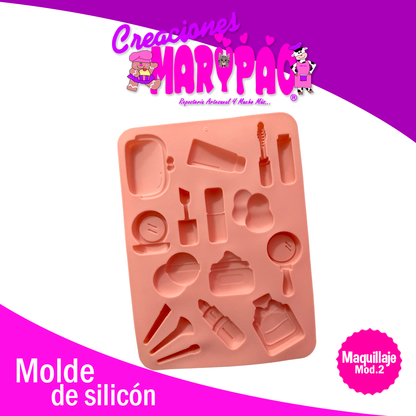 Molde De Silicón Maquillaje Mujer