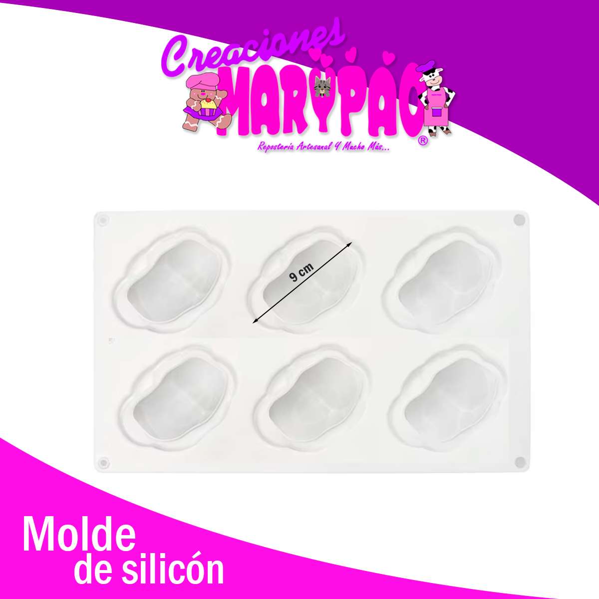 ☁️✨ Molde de Silicón Nubes 3D (Burbujas) ✨☁️