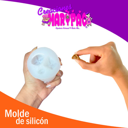 🍞🕯️ Molde de Silicón Pan de Muerto Miniaturas