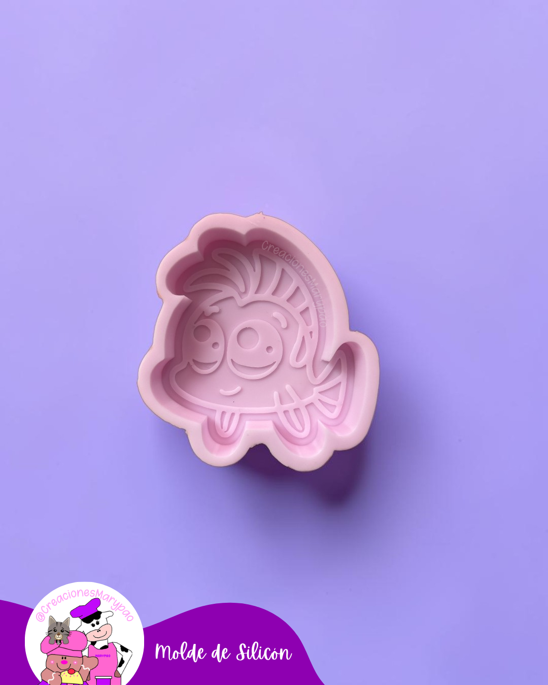Moldes de Silicón Sirenita y Flounder 🌊🧜‍♀️
