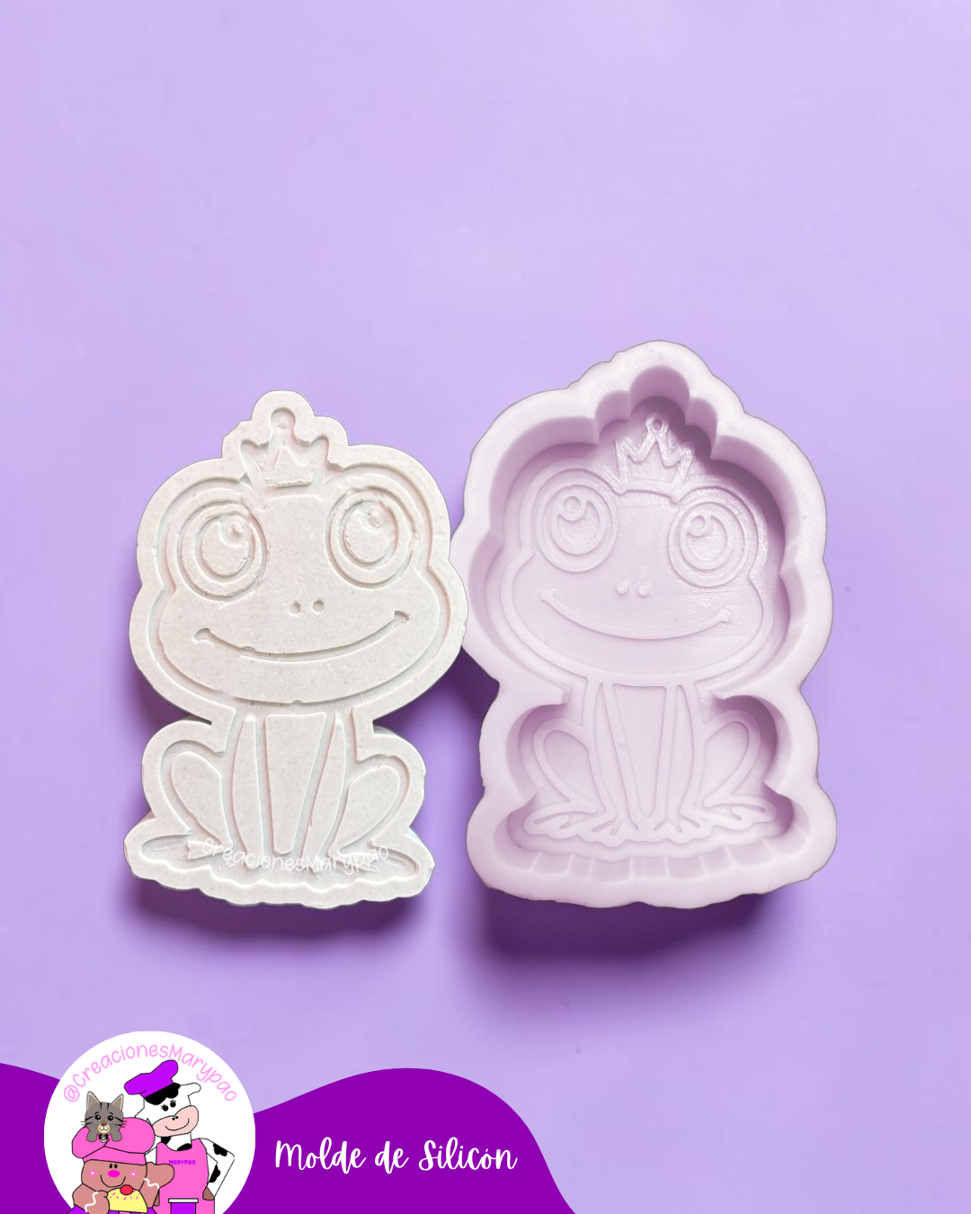 Moldes de Silicón Princesa y Sapo
