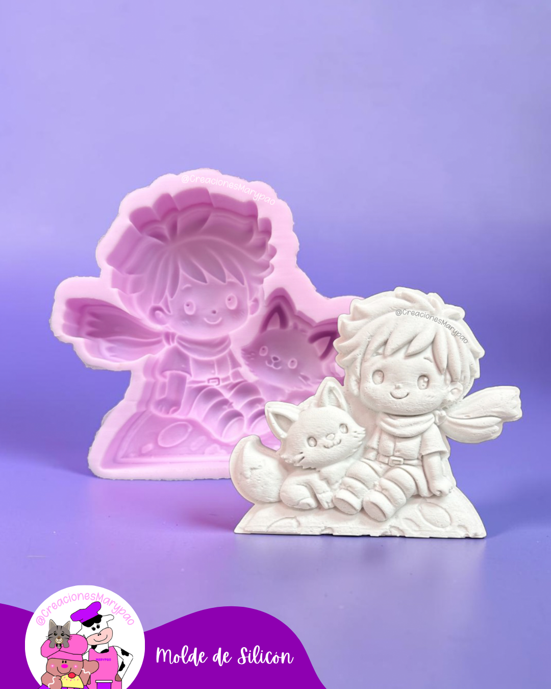 🌙✨ Molde de Silicón Principito🌙🦊