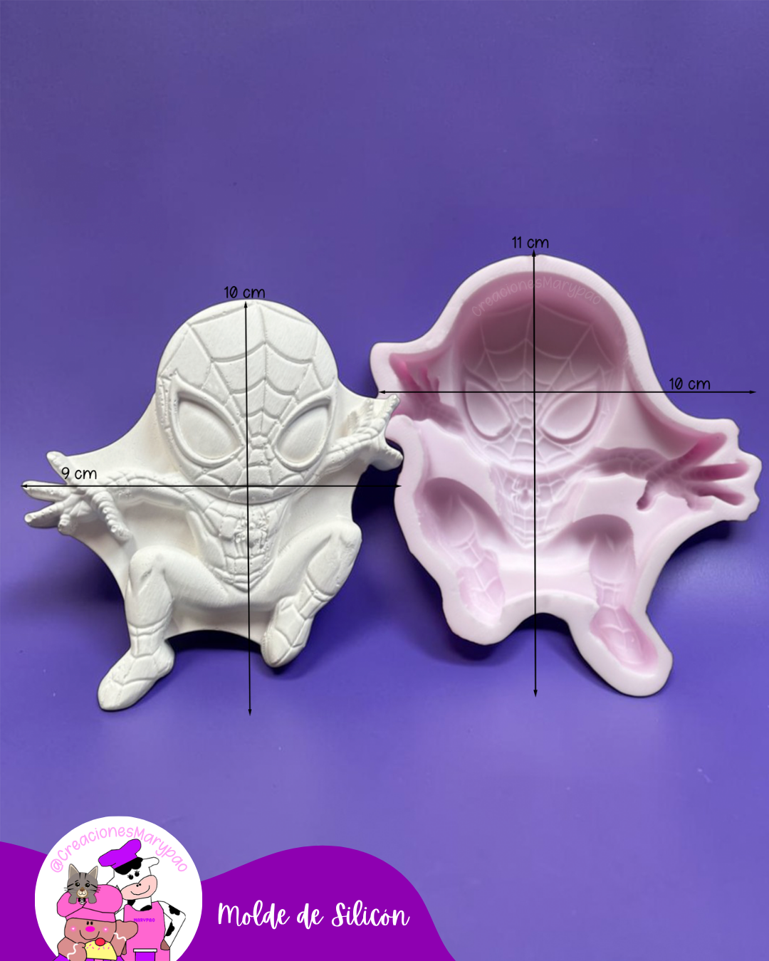 Moldes de Silicón Spiderman