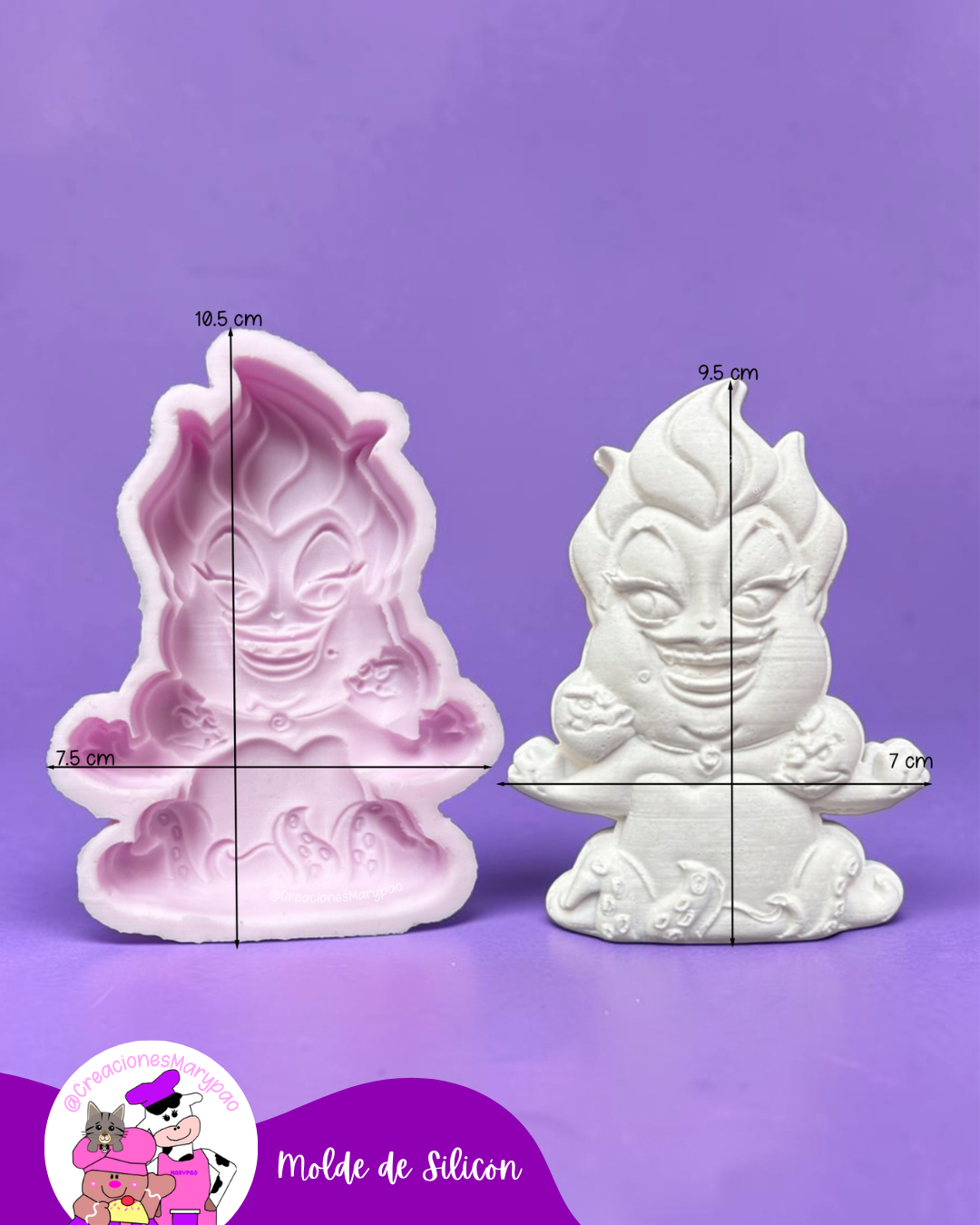 🖤✨Moldes de Silicón - Colección Villanos✨🖤