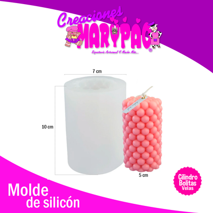 Molde De Silicón Para Velas Bolitas Esferas Mod.1