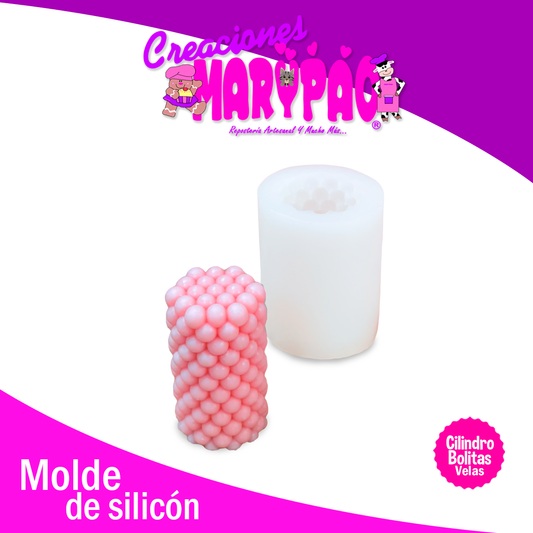 Molde De Silicón Para Velas Bolitas Esferas Mod.1