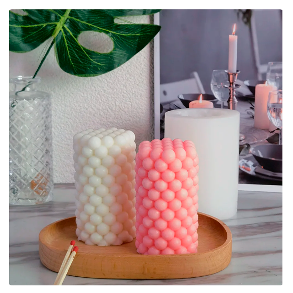 Molde De Silicón Para Velas Bolitas Esferas Mod.1