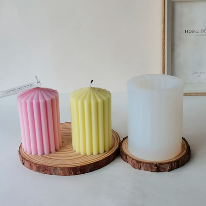 Molde De Silicón Para Velas Acordeón