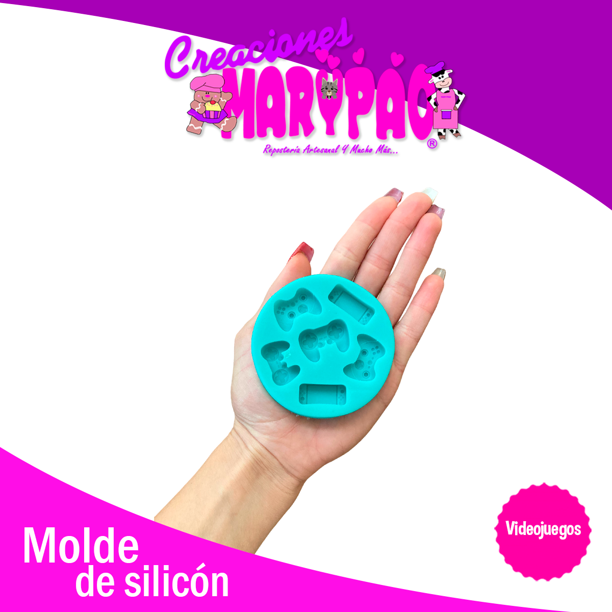 Molde De Silicón Videojuegos Controles Mini