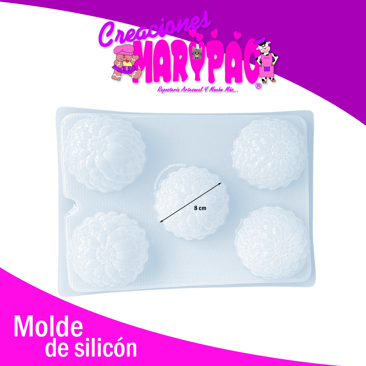 Molde Flores Dalia – Elegancia en Cada Creación ✨🌸