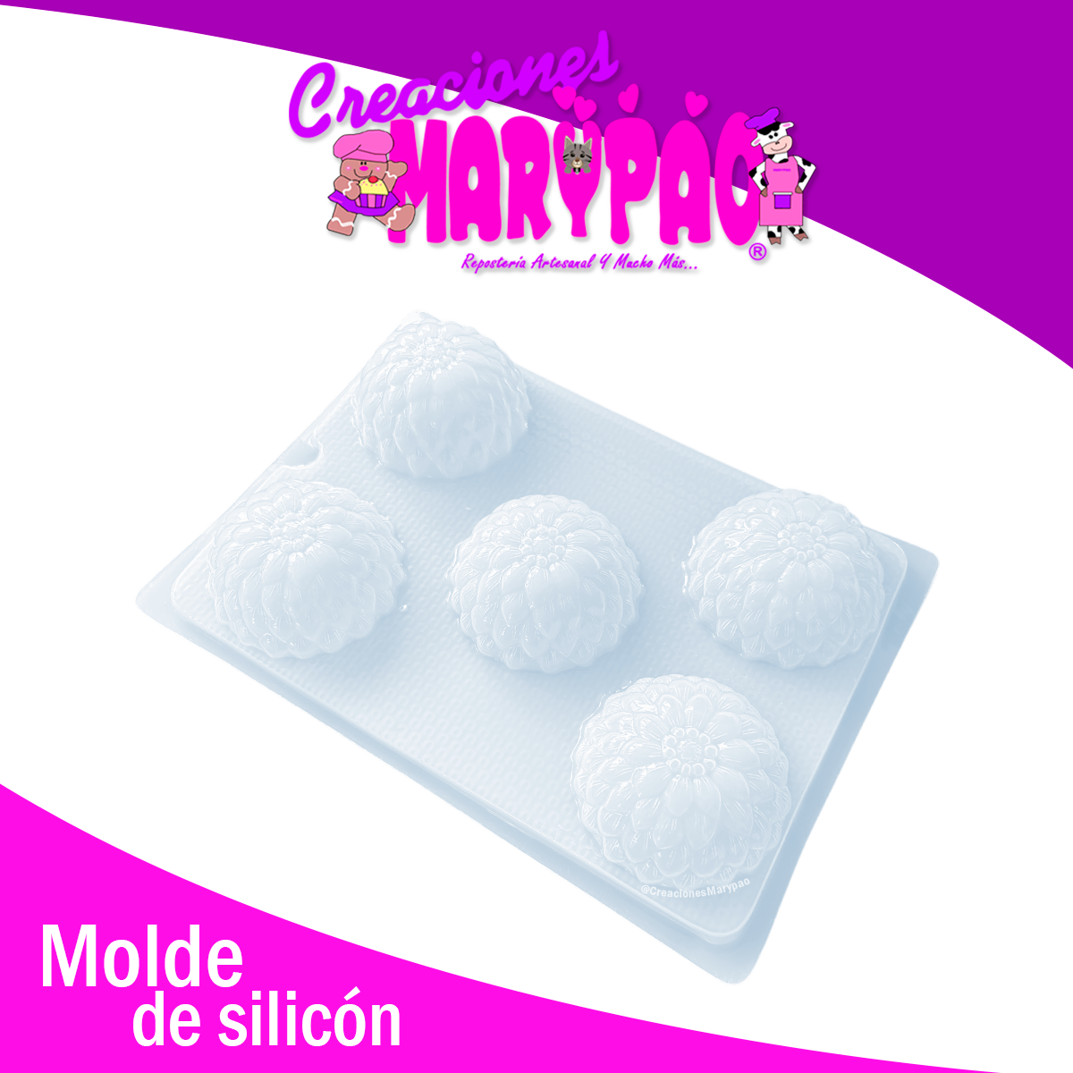 Molde Flores Dalia – Elegancia en Cada Creación ✨🌸