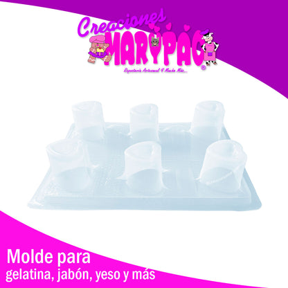 Molde Para Gelapaletas 14 Febrero Corazon De Gelatina Hielo