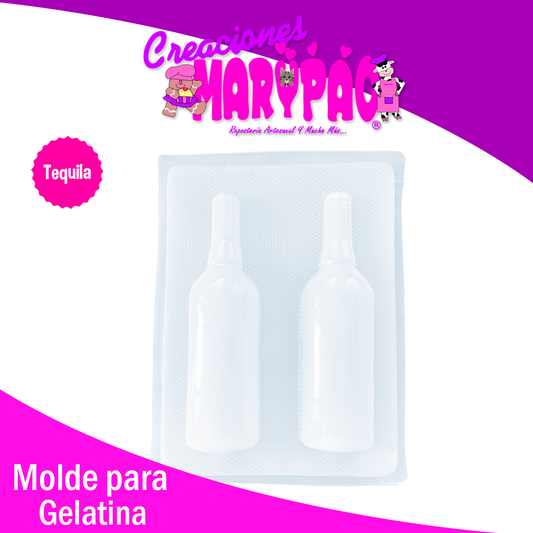 Molde Botella de Tequila Gelatinas