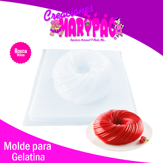 Molde Para Gelatina Rosca Hilos