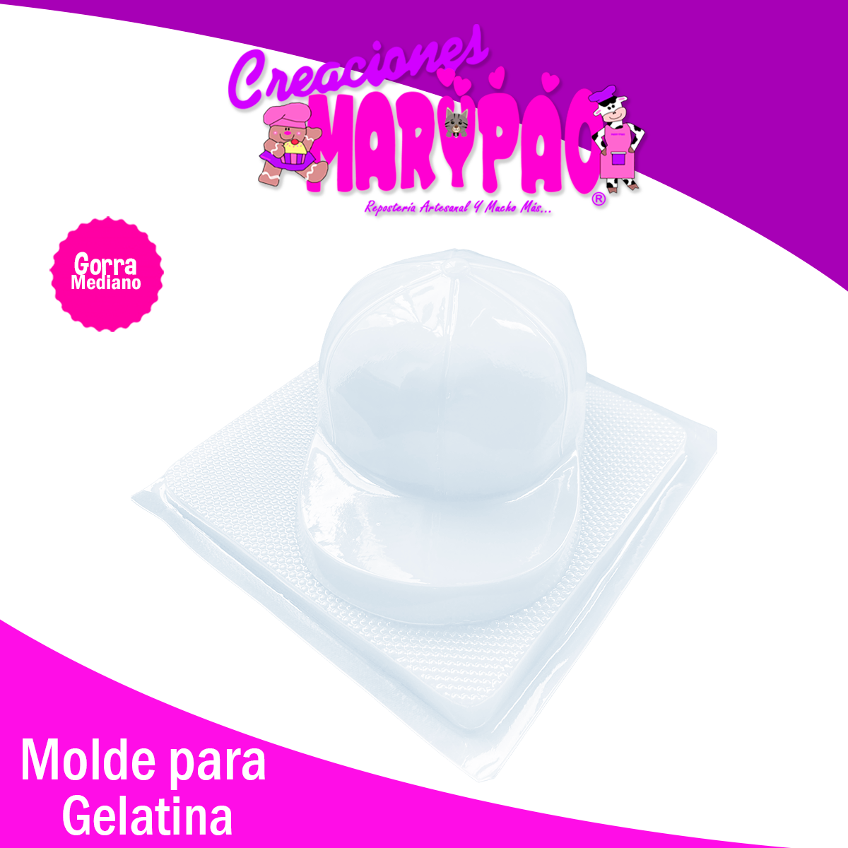 Molde Gelatinas Gorra Día Del Padre