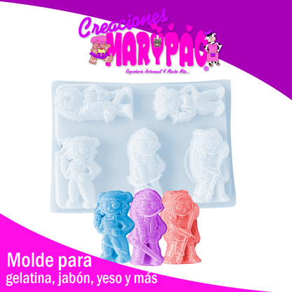 💖 Molde Guerreras K-Pop Yesitos Gelatinas Y Más 🌙✨