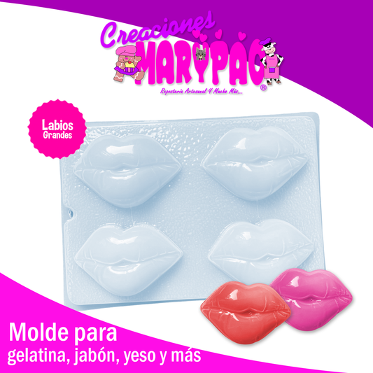 Molde Labios Grandes Jabones Gelatinas Febrero