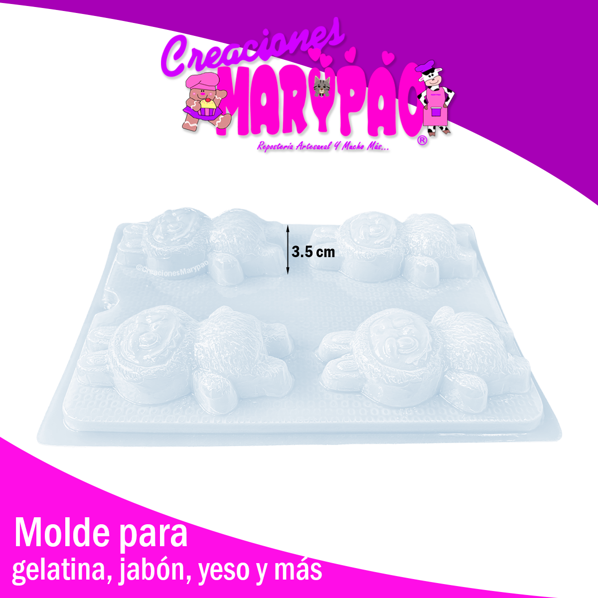 Molde Labubus 12.5 cm Gelatinas Jabones Figuras de Yeso