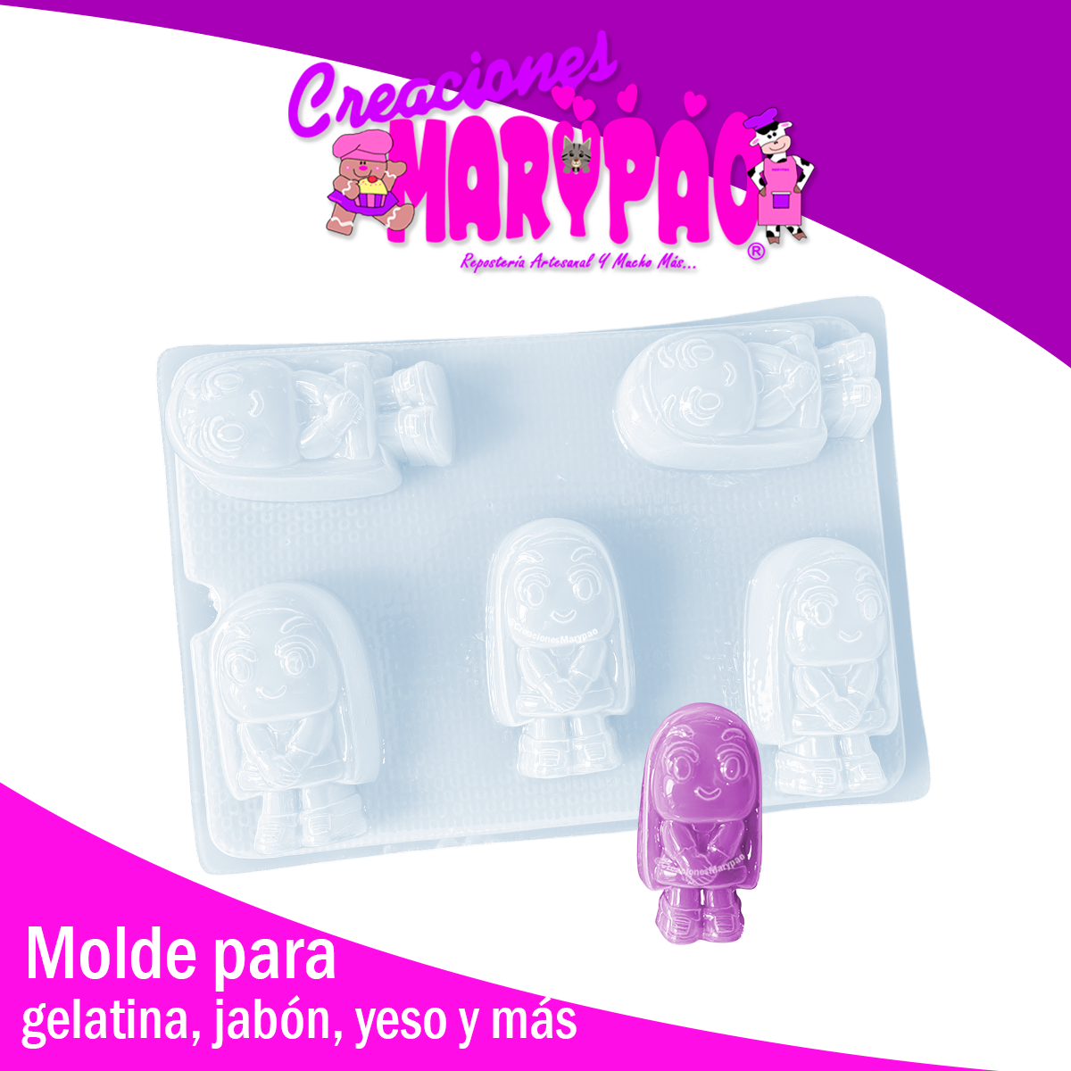 Molde Lara Yesitos Gelatinas y Más🐸