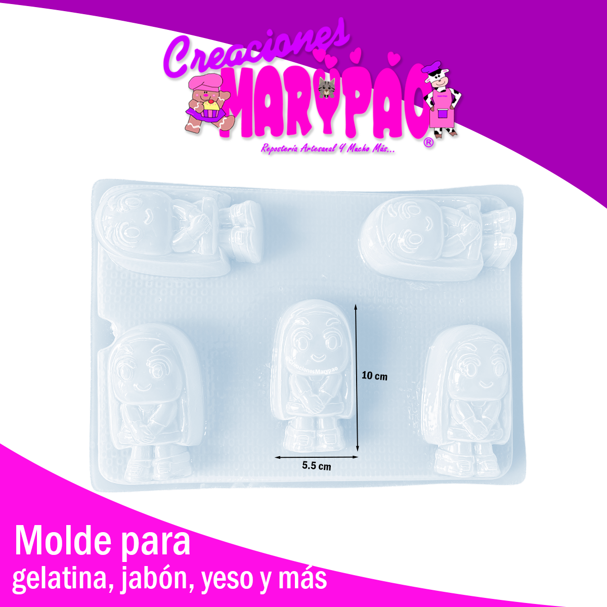 Molde Lara Yesitos Gelatinas y Más🐸