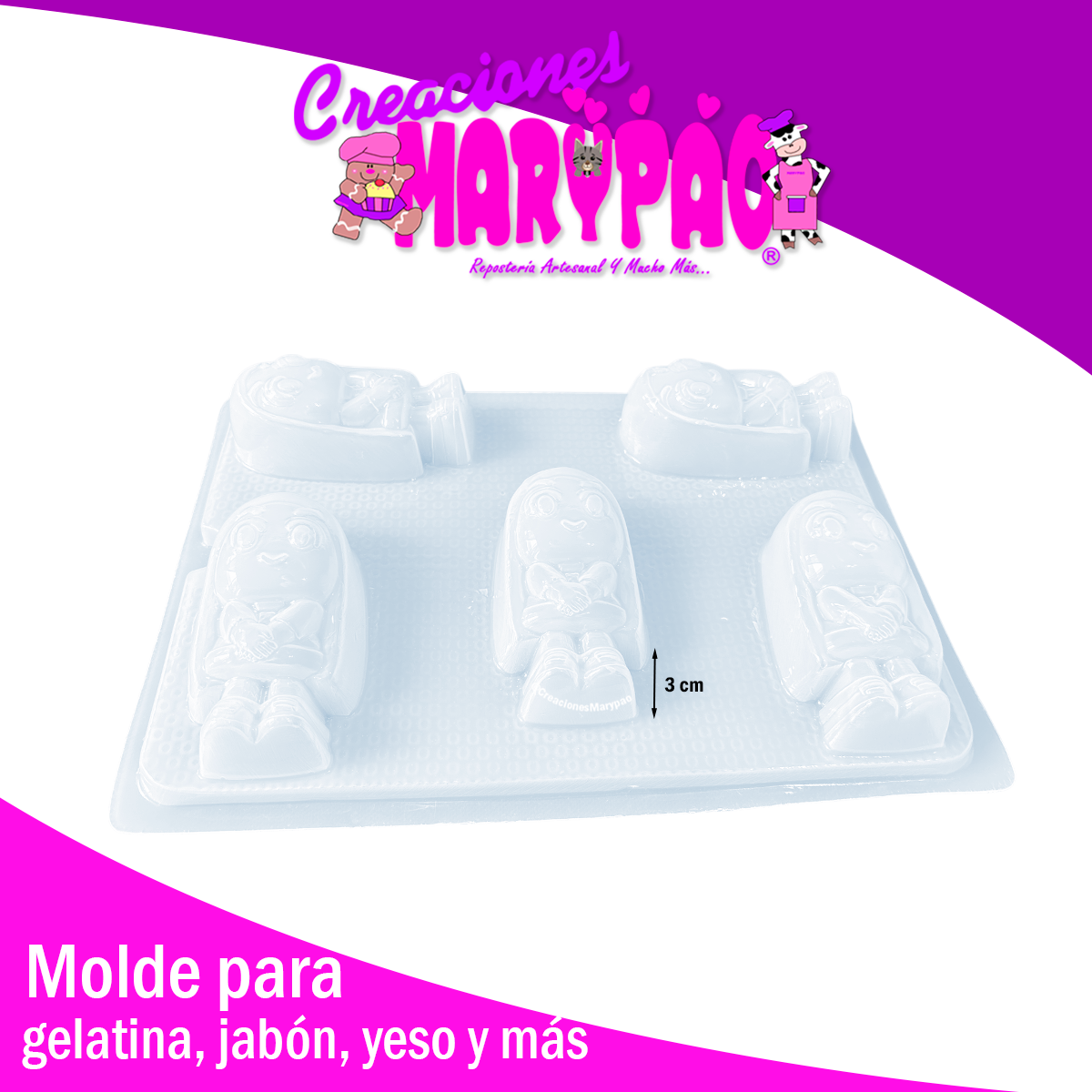 Molde Lara Yesitos Gelatinas y Más🐸