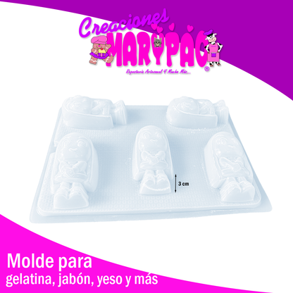 Molde Lara Yesitos Gelatinas y Más🐸
