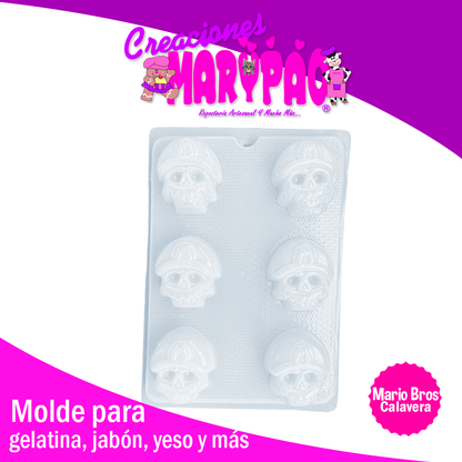 Molde Mario Bros Calavera