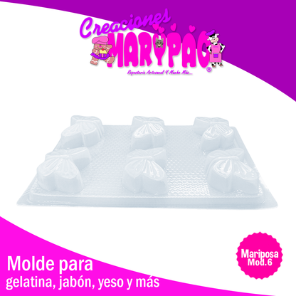 Molde Mariposa Mod.6 Jabones Gelatinas Resina